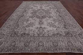 Persian Vintage White Wash Hand Knotted Wool Rug 10 X 14 Rugs Rugs On Carpet White Vintage