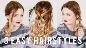 Thick hair can be especially difficult to manage. 3 Easy Hairstyles That Anyone Can Do Tiny Twisst Youtube