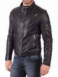 Real Leather Genuine Lambskin Men Jacket Motorcycle Slim Fit Stylish Biker Bs23 Leather Jacket Men Lambskin Leather Jacket Leather Jacket Black