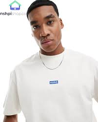 HUGO BLUE oversized t-shirt white