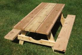 Table Picnic Cedar The Adventurous Child Picnic Table Picnic Natural Playground