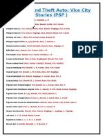 Vice city stories that you can use if you play the game in a ps2 or psp. Cheat Grand Theft Auto Vice City Stories Psp