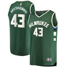 Finden sie die neuesten giannis antetokounmpo waren und erinnerungsstücke. Youth Milwaukee Bucks Thanasis Antetokounmpo Fanatics Branded Hunter Green Fast Break Replica Player Jersey Icon Edition
