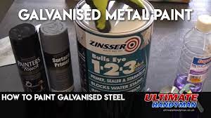 How To Paint Galvanised Steel Youtube