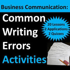 Business Communication Requires Good Writing Skills Grammar Punctuation And Word Choice Mi Business Communication Teaching Business Communication Activities