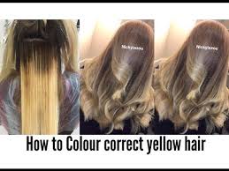 How To Colour Correct Yellow Hair Balayage Correction Nicky Lazou Youtube Color Correction Hair Balayage Yellow Hair