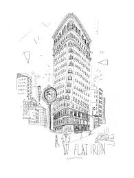 The Flatiron Building An Attempt To Draw All The Buildings In New York By James Gulliver Hancock An Illustrator Orig New York Drawing City Drawing Flat Iron