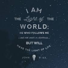 John 8 12 New International Version Niv Light Of Life Light Of The World John 8