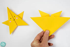 Orimoto buch origami gefaltete bücher mit objekte bzw. Faltanleitung Kleiner Stern Aus Papier Wunderbunt De