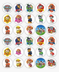 Free paw patrol coloring pages. Paw Patrol Cupcake Toppers Printable Hd Png Download Kindpng