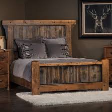 Made out of reclaimed wood. Rustic Reclaimed Barn Wood Bed