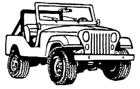 Black And White Jeep Wrangler Clipart Jeep Images Clip Art Free Jeep Gifs Jpegs Icons And Other Clip Art Resources From Brian S Jeep Art Jeep Images Jeep