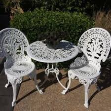 Most vintage wrought iron patio furniture sets are sold without cushions, so it's worthwhile to plan on allotting a bit of spend to outfitting your new seats in something plush. Iron Chair And Table Set Off 71