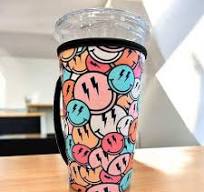Wholesale 20 OZ Solid Black Insulated Cup Cover Sip Sleeve ...
