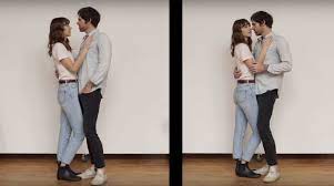 Pose para fotos em casal