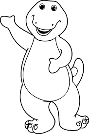 Barney Introducing Himself Coloring Pages Best Place To Color Dinosaur Coloring Pages Birthday Coloring Pages Dinosaur Coloring