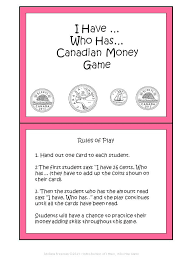 Canadian Money Game Money Math Canadian Money Teaching Money