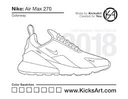 Choose now your air max 270 at special prices and super offers, at sneaker10.gr and take advantage of the free shipping with purchases over € 59 and the free returns in greece! Nike Air Max 270 Sneaker Coloring Pages Created By Kicksart