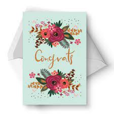 Watercolored spring blossoms from nichol spohr llc. 9 Free Printable Wedding Cards That Say Congrats