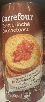 Toast Brioche Recette Gourmande 10 Cereales Et Graines Carrefour Calories Et Informations Nutritionnelles
