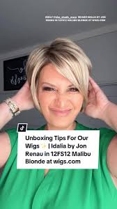 How to make it yours out of the box (link in bio). Find Idalia by Jon Renau  in 12FS12 Malibu Blonde by the link in bio.🔗 #wigtok #naturalwigs  #wigsforwomen #wigsforhairloss #wigsforbeginners #wigtips ...