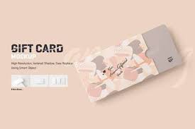 Download Gift Card Mockup 5752504 Freepsdvn
