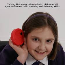 Talking Products, Talking Tins Voice Recorders, Red, 40 Seconds, Pk 3.  Ideal for Independent Living and Speaking and Listening Activities