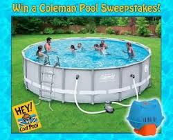 Contest Win A 16 Foot Coleman Pool Piscinas Habitaciones Para Varones Piscina Terraza