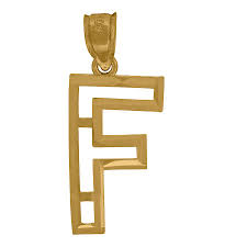 Alphabet announces third quarter 2021 results more. 10k Yellow Gold Unisex Sparkle Cut Letter Name Personalized Monogram Initial Alphabet F Charm Pendant Necklace Jewelry G Fruugo Lu