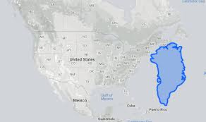 Mexico and united states relative size comparison. True Size Of Greenland Vs Mercator Usa Mapporn