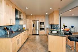 maple kitchen cabinets with modern