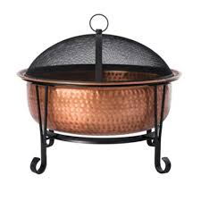 Our fire pit rings & liners work above ground or some can be installed into the ground. Fire Sense Palermo Copper Fire Pit Vinyl Weather Cover 62665 At Tractor Supply Co