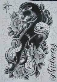 Best Tattoo Old School Snake Black Ideas Leopard Tattoos Black Leopard Tattoo Tattoos