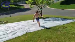 Just cut off the desired length and properly dispose of it when done. Diy Slip And Slide Cheap Easy Durable Long And Wide Youtube