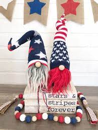 Though the day of july fourth has always been recognized as america's independence day since that time, initial celebrations were a bit more reserved and it took a long time for it to become the mega holiday it is. Cute Little American Flag Patriotic Gnomes Fourth Of July Decorations July Crafts Fourth Of July Decor Fourth Of July Decorations