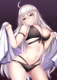 These images are created by. Wallpaper Boobs Bikini Cameltoe Cleavage Fate Grand Order Jeanne D Arc Ruler Fate Grand Order Black Swimsuit Yellow Eyes 1105x1547 Xidas 1387569 Hd Wallpapers Wallhere