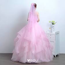 Hochzeit marchesa and trends on pinterest. Schone 2017 Rosa Brautkleider Spitze Applikationen Ruckenfreies Korsett Riemchen A Linie Hochzeit Ballkleider