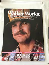 2 1970s VINTAGE COUNTERTOP SHOE SNEAKER DISPLAY ADS FROM WALKER FOOTWEAR  COMPANY