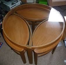 Vintage Nathan 1960 S 70 S G Plan Style Nest Of Tables Round Coffee Table