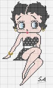 Betty Boop Perler Bead Pattern Cross Stitch Embroidery