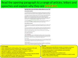 Planning for this style of writing helps students to think about the shape of their point of view and avoid easy mistakes, such as contradicting themselves, which can undermine clarity, purpose and crafting. English Language Paper 2 Question 5 How To Write An Effective Opening Teaching Resources