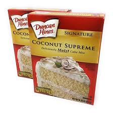 Have your cake & eat it too with our delicious, gluten free cake mixes! Amazon Com Duncan Hines Deliciously Moist Coconut Supreme Cake Mix 16 5 Oz Box 2 Pack Grocery Gourmet Food
