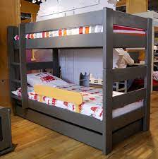 single bed triple bunk contemporary child s unisex dominique 196 90 i bb mathy by bols bunk beds bed triple bunk