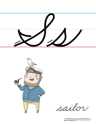 The Letter S In Cursive Printable Poster Primarylearning Org You can then practice lowercase and uppercase letters in cursive, working your way through the alphabet. the letter s in cursive printable