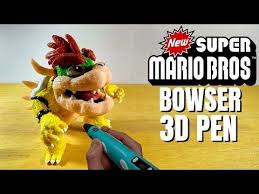 3d Pen Making Bowser From New Super Mario Bros Youtube Bowser 3d Pen Mario Bros