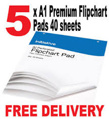 details about 5 x a1 flipchart pads premium flip chart paper pad 40 sheets