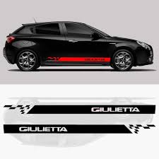 Discover the unique style and unmistakable alfa romeo giulietta which makes it the perfect the first alfa romeo suv. Car Side Alfa Romeo Giulietta Stripes Stickers Set 2018