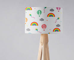 Rainbow Lamp Shade Girls Bedroom Decor Rainbow Light Shade Etsy Nursery Decor Boy Rainbow Nursery Balloon Lights