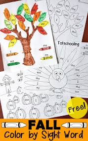 Here are the available worksheets about colours! Fall Color By Sight Word Totschooling Toddler Preschool Kindergarten Educational Printables