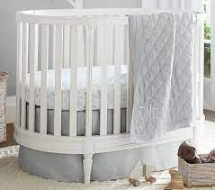 Baby doll bedding chevron 4 piece round crib bedding set, grey. Belgian Flax Linen Oval Baby Bedding Oval Crib Luxury Baby Crib Cribs